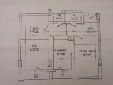 In Baku 74.0 m² apartment is for sale - Image 5