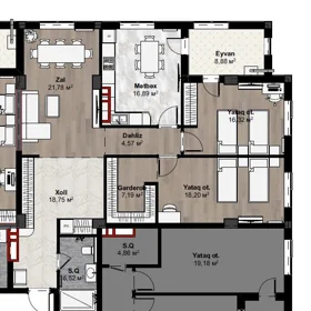 Baku-da 127.0 m2 mənzil satılır - Şəkil 3