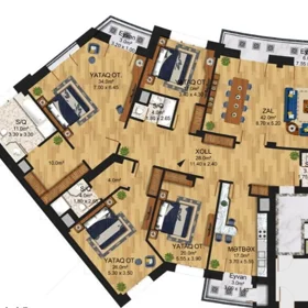 In Baku 254.0 m² apartment is for sale