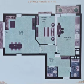 In Baku 88.0 m² apartment is for sale - Image 4