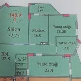 In Baku nan m² apartment is for sale - Image 2