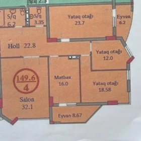 In Baku nan m² apartment is for sale - Image 2