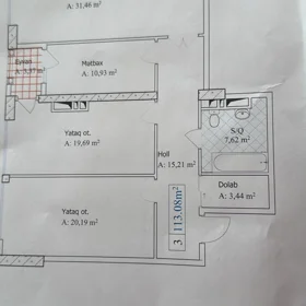 In Baku 113.0 m² apartment is for sale - Image 3