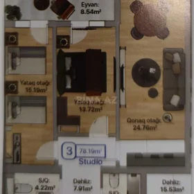In Khirdalan 78.0 m² apartment is for sale - Image 2