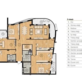 In Baku 259.0 m² apartment is for sale - Image 5