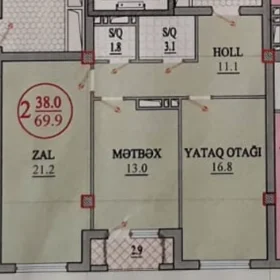 In Baku 75.0 m² apartment is for sale - Image 7