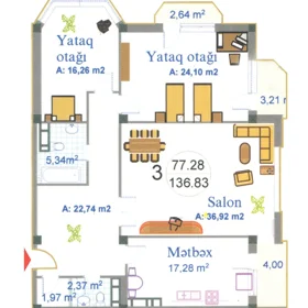 In Baku 137.0 m² apartment is for sale - Image 8