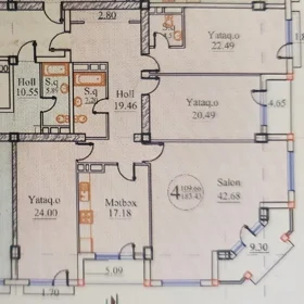In Baku 184.0 m² apartment is for sale - Image 2