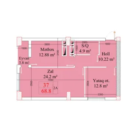 In Baku nan m² apartment is for sale - Image 7